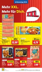 Gazetka promocyjna Lidl - Aktionsprospekt - Gazetka - ważna od 28.10 do 28.10.2023 - strona 42 - produkty: Alaska-Seelachs, Alaska-Seelachsfilet, chicken wings, eis, filet, fisch, fischstäbchen, garnelen, lachs, lachsfilet, ndk, nuggets, prawns, preisvorteil, reis, Schal, Schale, seelachsfilet, Ti