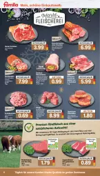 Gazetka promocyjna Famila - Prospekte - Gazetka - ważna od 10.12 do 10.12.2022 - strona 4 - produkty: Bau, braten, brokkoli, creme, dell, eis, elle, fleisch, frikadellen, gouda, Käse, kasseler, küche, Küchen, lachs, Mett, mit zwiebeln, pfanne, pfannen, rind, rinder, rinderbraten, rindfleisch, schinken, schwein, schweine, Schweinebauch, schweinefleisch, Schweinelachs, schweinenacken, suppe, suppen, suppenfleisch, Ti, vom schweinenacken, wein, weine, zwiebel, zwiebeln