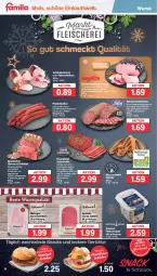 Gazetka promocyjna Famila - Prospekte - Gazetka - ważna od 10.12 do 10.12.2022 - strona 6 - produkty: auer, aufschnitt, Bau, Bauer, beef, bier, bierschinken, brötchen, buch, eis, fleisch, fleischsalat, Holz, kochschinken, leine, mac, meerrettich, Mett, metten, Mettenden, mettwurst, pfeffer, Pfefferbeißer, Rauch, reis, remoulade, Rettich, roastbeef, saft, sahne, salami, salat, schinken, schinkenwurst, schnitzel, schwein, schweine, schweinemett, serrano, snack, snacks, Spezi, Ti, tuc, wein, weine, WICK, wiener, wurst