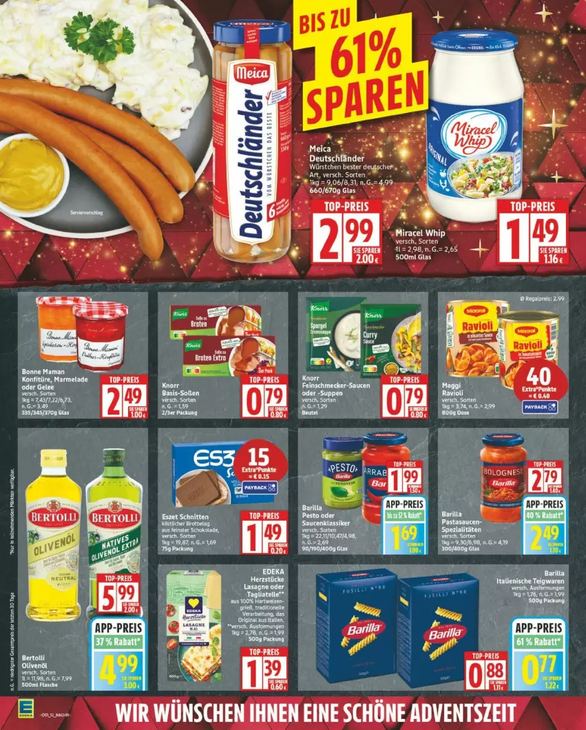 Aktueller Prospekt Edeka - Prospekte - von 15.12 bis 20.12.2025 - strona 12 - produkty: eier, eis, miracel, miracel whip, reis, tee, top-preis, ZTE