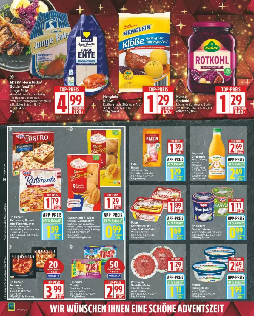 Aktueller Prospekt Edeka - Prospekte - von 15.12 bis 20.12.2025 - strona 6 - produkty: deka, eis, ente, henglein, reis, rotkohl, Ti, top-preis