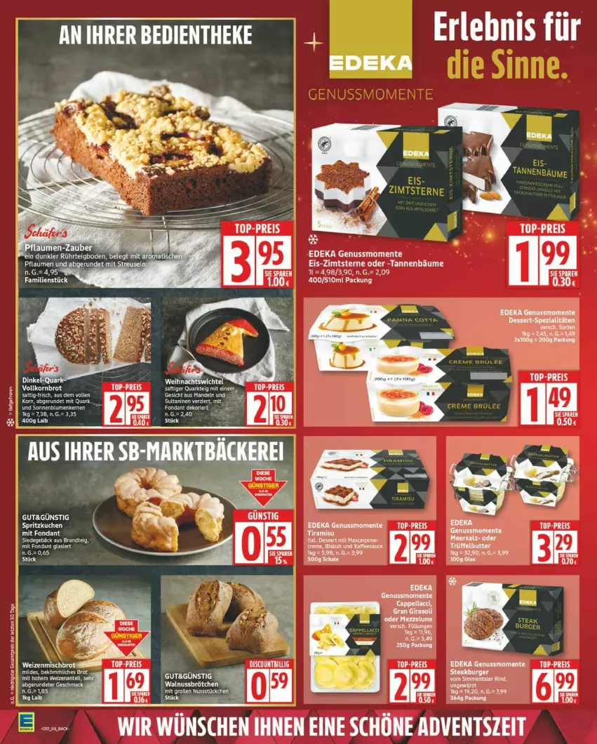 Aktueller Prospekt Edeka - Prospekte - von 15.12 bis 20.12.2025 - strona 8 - produkty: brandt, butter, deka, discount, eis, ente, korn, nuss, quark, reis, Ti, tiramisu, top-preis, Trüffel