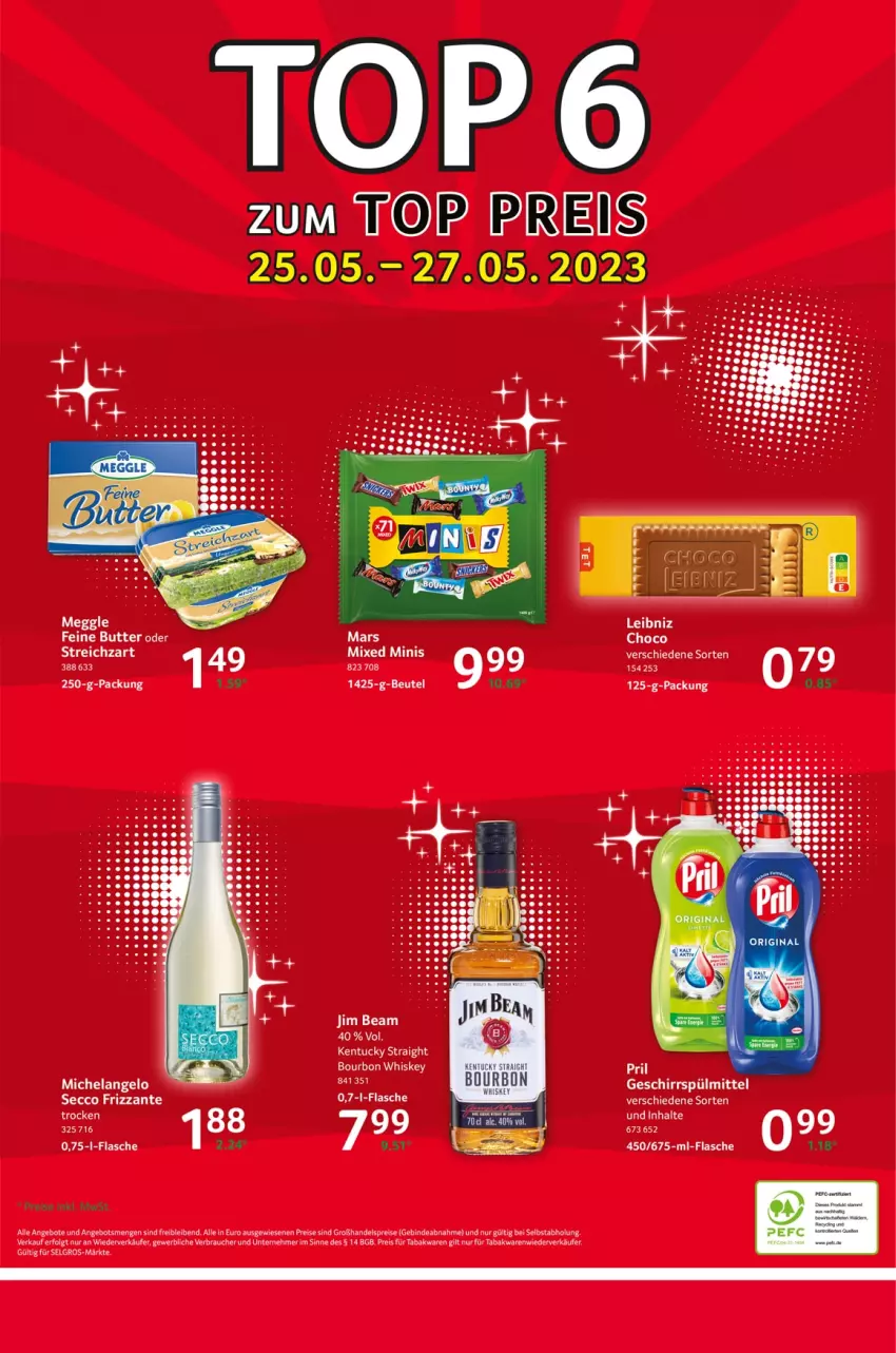 Aktueller Prospekt Selgros - Food - von 25.05 bis 31.05.2023 - strona 32 - produkty: angebot, angebote, bourbon, bourbon whiskey, butter, ecco, eis, Elan, flasche, frizzante, geschirr, geschirrspülmittel, Hela, jim beam, kentucky straight, LG, mars, pril, Rauch, reis, spülmittel, Streichzart, Ti, tuc, whiskey