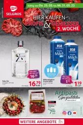 Gazetka promocyjna Selgros - Food - Gazetka - ważna od 31.05 do 31.05.2023 - strona 1 - produkty: buch, eis, flasche, frische milch, frischkäse, gin, Käse, milch, peperoni, Peroni, reis, ring, Schal, Schale, weihenstephan