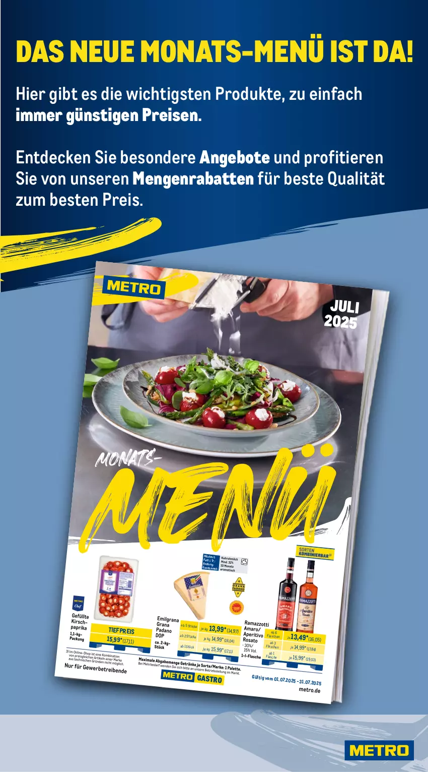 Aktueller Prospekt Metro - Wochen-Angebote - von 07.07 bis 12.07.2025 - strona 22 - produkty: angebot, angebote, decke, eis, HP, reis, Ti, Tiere