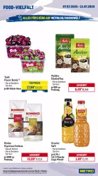 Gazetka promocyjna Metro - Wochen-Angebote - Gazetka - ważna od 12.07 do 12.07.2025 - strona 12 - produkty: Alwa, angebot, bohne, eis, espresso, flasche, gerolsteine, gerolsteiner, getränk, getränke, Gorbatschow, granini, kaffee, melitta, Metro, metro gastro, mineralwasser, Palette, pils, pilsener, reis, röstkaffee, saft, Spaten, steiner, Ti, tiefpreis, trolli, wasser, wodka
