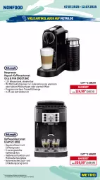 Gazetka promocyjna Metro - Wochen-Angebote - Gazetka - ważna od 12.07 do 12.07.2025 - strona 18 - produkty: angebot, auto, edelstahl, eis, elle, espresso, gasgrill, grill, grillfläche, grillrost, kaffee, kaffeeautomat, kaffeevollautomat, kissen, LG, Metro, milch, milchaufschäumer, nespresso, Pax, piezo-zündung, reis, senf, sitzkissen, stapelstuhl, stuhl, tasse, teller, Ti, tisch, wasser, wassertank