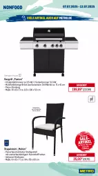Gazetka promocyjna Metro - Wochen-Angebote - Gazetka - ważna od 12.07 do 12.07.2025 - strona 19 - produkty: angebot, auto, edelstahl, eis, elle, espresso, gasgrill, grill, grillfläche, grillrost, kaffee, kaffeeautomat, kaffeevollautomat, kissen, LG, Metro, milch, milchaufschäumer, nespresso, Pax, piezo-zündung, reis, senf, sitzkissen, stapelstuhl, stuhl, tasse, teller, Ti, tisch, wasser, wassertank