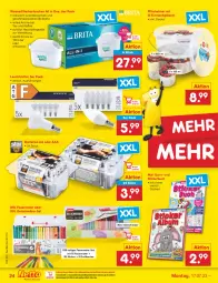 Gazetka promocyjna Netto Marken-Discount - Filial-Angebote - Gazetka - ważna od 22.07 do 22.07.2023 - strona 24 - produkty: batterie, batterien, buch, decke, Deckel, eimer, eis, fasermaler, filterkartuschen, Gläser, Haushaltsgeräte, kaffee, leuchtmittel, mac, ndk, reis, Stickerbuch, tee, Ti, wasser, wasserfilter