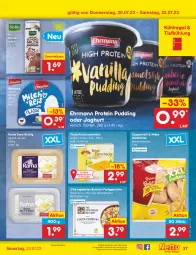 Gazetka promocyjna Netto Marken-Discount - Filial-Angebote - Gazetka - ważna od 22.07 do 22.07.2023 - strona 37 - produkty: angebot, auer, Bad, bestpreis, bio, brötchen, coppenrath, curry, dauertiefpreis, ehrmann, eis, fertiggericht, fertiggerichte, Goldstücke, joghur, joghurt, kuchen, Kuchenschnitte, kühlregal, milch, milchreis, pudding, rama, regal, reis, Ria, ring, schnitten, schoko, Schokomilch, The Vegetarian Butcher, Ti, tiefpreis, Vegeta, weizenbrötchen, ZTE