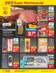 Gazetka promocyjna Netto Marken-Discount - Filial-Angebote - Gazetka - ważna od 22.07 do 22.07.2023 - strona 38 - produkty: aqua, Bau, bestpreis, butter, Dorade, eis, fleisch, gewürz, kräuter, kräuterbutter, küche, Küchen, lachs, lamm, lammlachse, leberwurst, marinade, Mett, mettwurst, ndk, pute, putenbrust, reis, schnitten, schwein, Speck, Ti, wein, wurst, zwiebel, zwiebelmettwurst