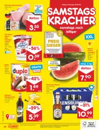 Gazetka promocyjna Netto Marken-Discount - Filial-Angebote - Gazetka - ważna od 22.07 do 22.07.2023 - strona 44 - produkty: angebot, angebote, bestpreis, burger, discount, duplo, eis, flensburger, früchte, henkel, Holz, joghur, joghurt, kracher, kräuter, likör, marken-discount, melone, natur, ndk, pils, pilsener, reis, sac, sahne, Sahnejoghurt, schenkel, Ti, wasser, wassermelone, wilthener, zott, ZTE