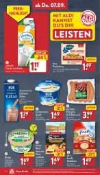 Gazetka promocyjna Aldi Nord - Von Montag - Gazetka - ważna od 09.09 do 09.09.2023 - strona 30 - produkty: aldi, arla, Becher, beutel, bratwurst, bresso, brot, eis, finello, gin, grill, Holz, kakao, Käse, knäckebrot, landliebe, landmilch, mandel, milch, natur, quark, Reibekäse, reis, Ti, wasa, weihenstephan, wurst, ZTE