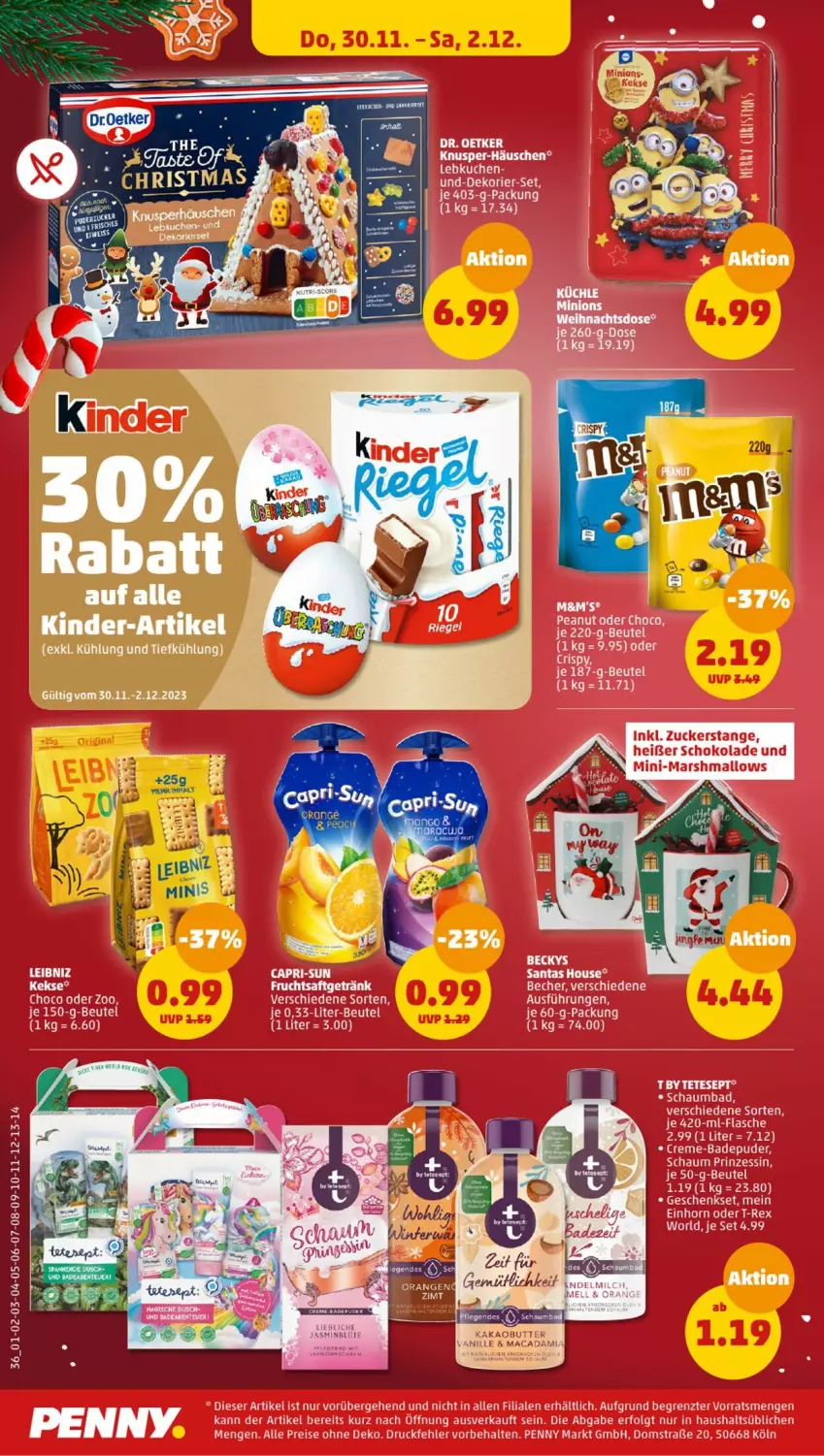 Aktueller Prospekt Penny - Prospekte - von 27.11 bis 02.12.2023 - strona 38 - produkty: kakao, mac, vanille