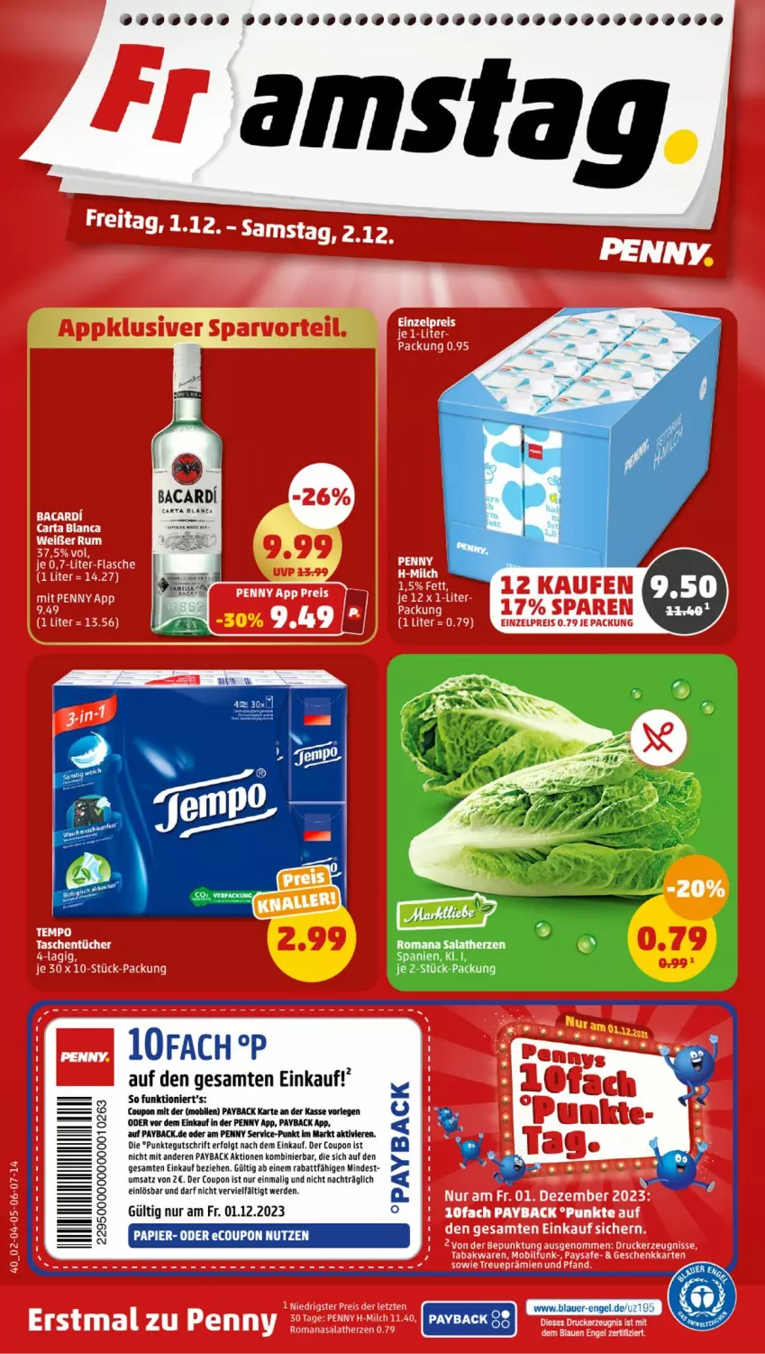 Aktueller Prospekt Penny - Prospekte - von 27.11 bis 02.12.2023 - strona 42 - produkty: auer, bacardi, coupon, Engel, erde, LG, papier, payback, Ti