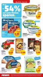 Gazetka promocyjna Penny - Prospekte - Gazetka - ważna od 02.12 do 02.12.2023 - strona 6 - produkty: aufschnitt, aufstrich, babybel, bavaria blu, Becher, bergader, beutel, brot, brotaufstrich, doppelrahmstufe, elsässer art, flammkuchen, frischkäse, frischkäsezubereitung, gin, gouda, je 250-g-packung, Käse, kuchen, lamm, LG, mac, mini babybel, Ofen, philadelphia, pizza, rama, Ria, salami, steinofen, Ti, wagner, Wild