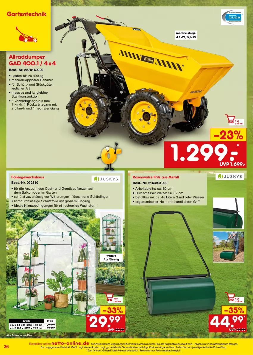 Aktueller Prospekt Netto Marken-Discount - Online-Angebote September - von 01.09 bis 30.09.2023 - strona 36 - produkty: angebot, Behälter, Brei, eis, elle, ente, fritz, Garten, Gewächshaus, mab, messer, ndk, obst, pflanze, pflanzen, rasen, reis, telefon, Ti, und gemüse, wasser, ZTE