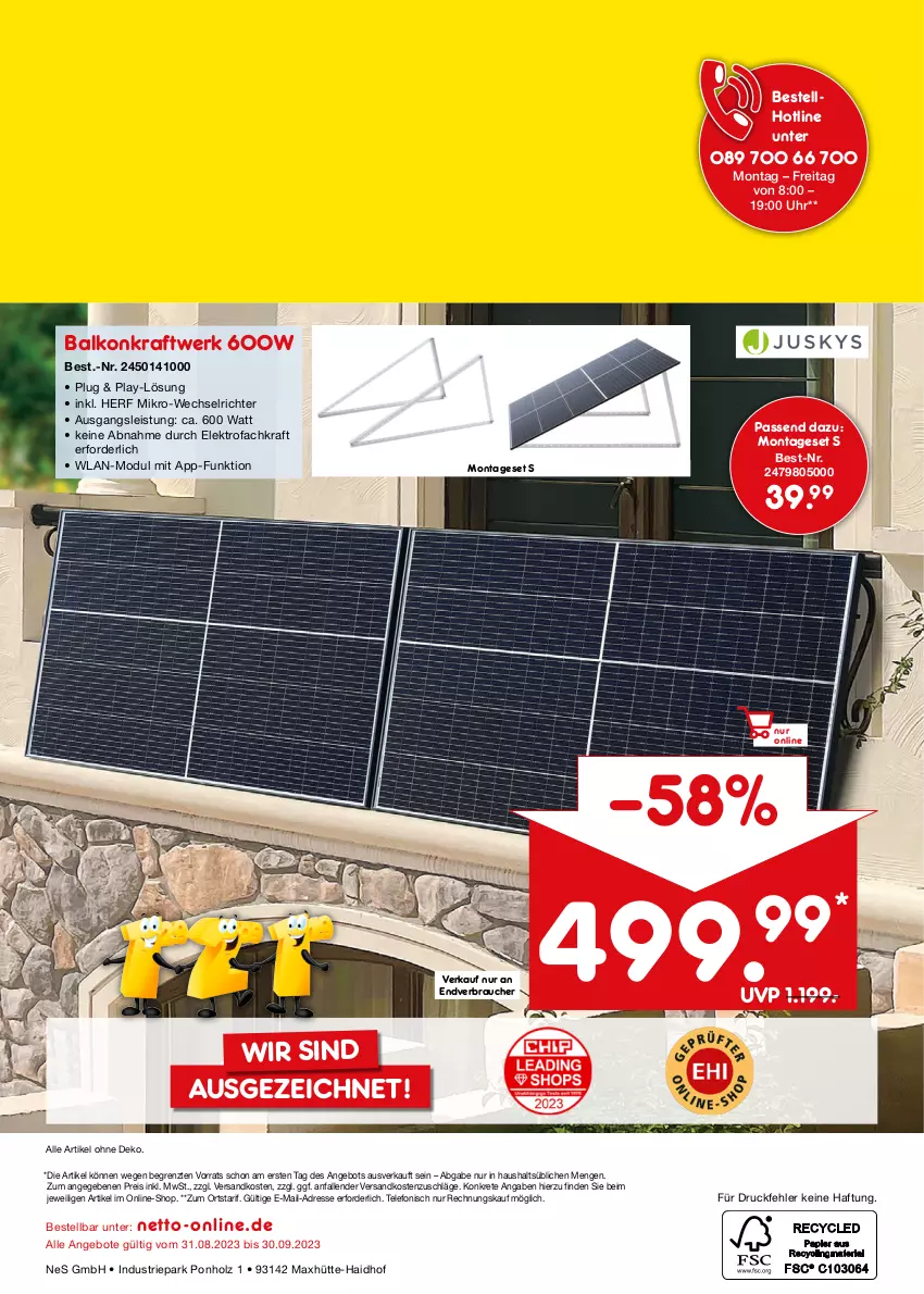 Aktueller Prospekt Netto Marken-Discount - Online-Angebote September - von 01.09 bis 30.09.2023 - strona 40 - produkty: angebot, angebote, eis, Elektro, Holz, kraft, ndk, Rauch, reis, telefon, Ti, uhr, ZTE