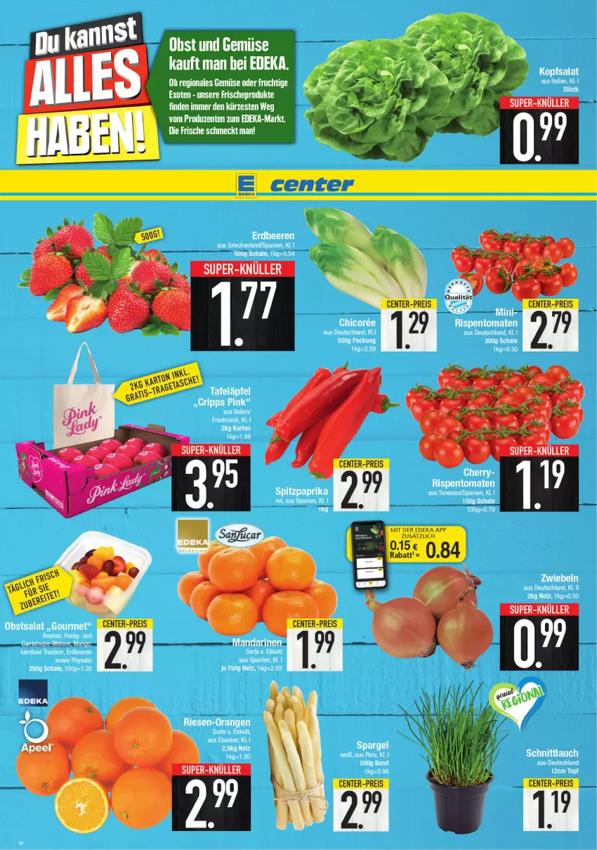 Aktueller Prospekt E Center - Angebote der Woche - von 14.02 bis 19.02.2022 - strona 2 - produkty: ente, frucht, obst, Ti