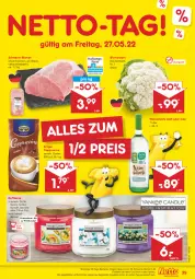 Gazetka promocyjna Netto Marken-Discount - Filial-Angebote - Gazetka - ważna od 28.05 do 28.05.2022 - strona 39 - produkty: angebot, asti, auer, bestpreis, blume, blumen, blumenkohl, Cap, cappuccino, cin, citrus, decke, Deckel, Duftkerze, eis, kerze, krüger, reis, schorle, schwein, schweine, Ti, wein, weine, weinschorle, ZTE