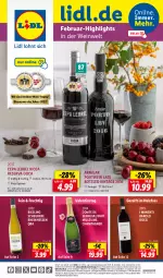 Gazetka promocyjna Lidl - Highlights in der Weinwelt - Gazetka - ważna od 29.02 do 29.02.2024 - strona 1 - produkty: angebot, angebote, Barolo, berliner, bio, brut, champagne, champagner, discount, frucht, Heu, Holz, lebensmittel, magazin, ndk, Portwein, rel, riesling, rioja, Schal, Schale, sim, Ti, wein