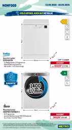 Gazetka promocyjna Metro - Wochen-Angebote - Gazetka - ważna od 20.09 do 20.09.2025 - strona 19 - produkty: angebot, auer, auto, backofen, Bau, decke, eis, elle, garraum, Gefrierbox, gefrierfach, geschirr, geschirrspüler, glaskeramik, glaskeramik-kochfeld, grill, keramik-kochfeld, klarspüler, kochfeld, kühlbox, maille, Metro, Ofen, reis, rum, salz, Schere, Spektrum, teller, Ti
