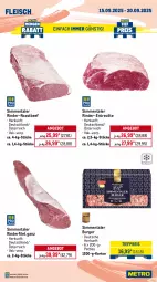 Gazetka promocyjna Metro - Wochen-Angebote - Gazetka - ważna od 20.09 do 20.09.2025 - strona 4 - produkty: Abtei, angebot, angebote, aqua, beef, burger, eis, elle, entrecôte, filet, fisch, fische, Fischer, fleisch, forelle, frischfisch, garnelen, lachs, lachsfilet, Metro, reis, rel, Ria, rind, rinder, rinderfilet, roastbeef, Schere, seelachsfilet, sim, Ti, tiefpreis, Wild