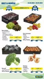 Gazetka promocyjna Metro - Wochen-Angebote - Gazetka - ważna od 20.09 do 20.09.2025 - strona 8 - produkty: angebot, arla, bavaria blu, Becher, bergader, bio, broccoli, bunte salate, cheddar, cherrytomaten, feinjoghurt, Gemüsezwiebel, joghur, joghurt, kerrygold, mac, milch, mövenpick, obst, Ria, salat, salate, salz, Ti, tisch, tomate, tomaten, zwiebel, zwiebeln
