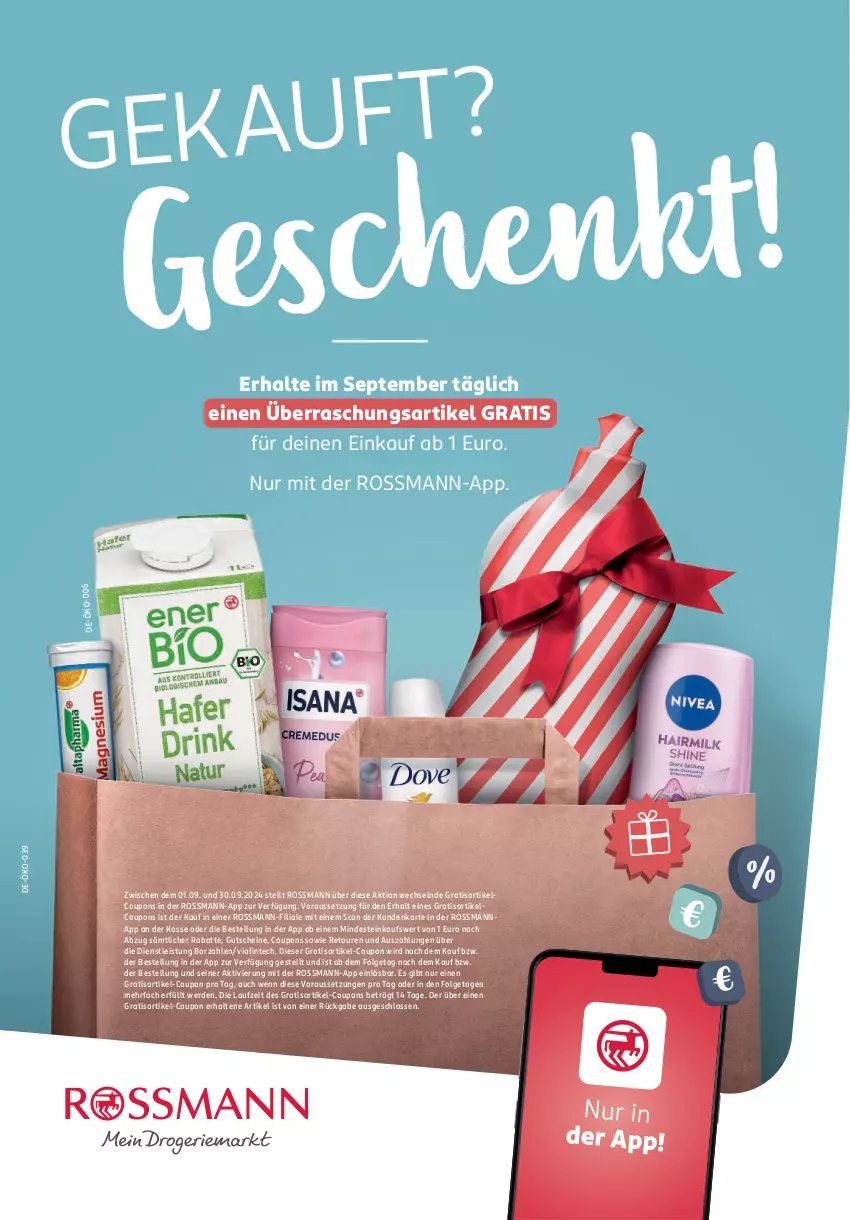 Aktueller Prospekt Rossmann - Prospekte - von 01.09 bis 30.09.2024 - strona 4 - produkty: coupon, coupons, eis, erde, gutschein, gutscheine, LG, Ti