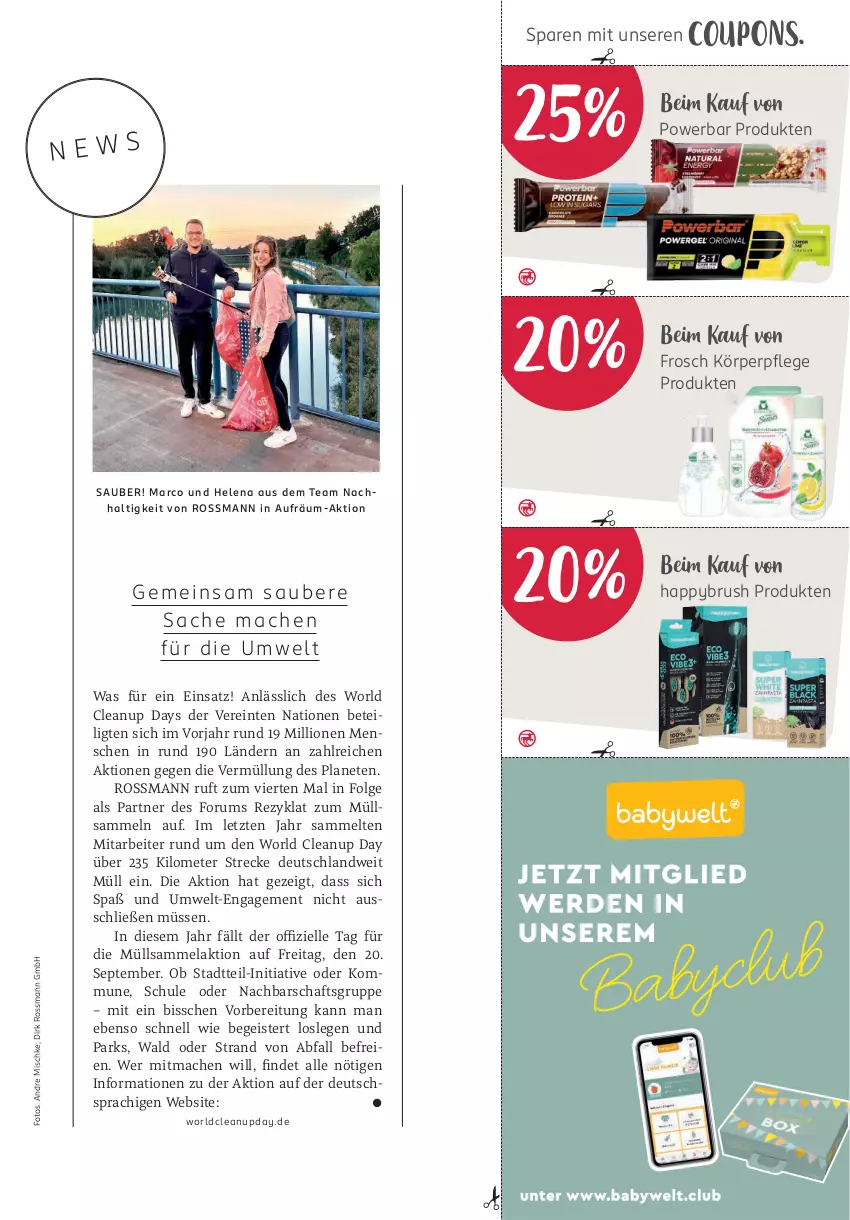 Aktueller Prospekt Rossmann - Prospekte - von 01.09 bis 30.09.2024 - strona 95 - produkty: coupon, coupons, eis, elle, Frosch, körperpflege, LG, lion, mac, rum, Ti, ZTE