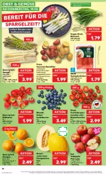 Gazetka promocyjna Kaufland - Prospekt - Gazetka - ważna od 20.03 do 20.03.2024 - strona 18 - produkty: angebot, beere, beeren, cocktail, erdbeere, erdbeeren, heidelbeere, heidelbeeren, honig, honigmelone, kartoffel, kartoffeln, melone, obst, orange, orangen, pesto, Pink Lady, rezept, rezepte, rispentomaten, sauce, Schal, Schale, schinken, spargel, spargelschinken, tafeläpfel, Ti, tomate, tomaten, wein, ZTE