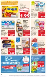 Gazetka promocyjna Kaufland - Prospekt - Gazetka - ważna od 20.03 do 20.03.2024 - strona 26 - produkty: ACC, actimel, alpro, angebot, backfisch, ball, Becher, brötchen, burger, cereals, chia, coupon, coupons, creme, danone, dell, dessert, desserts, drink, ehrmann, eis, elle, exquisa, filet, filets, fisch, Fischspezialitäten, fitline, frikadellen, frischkäse, frischkäsezubereitung, gouda, grill, joghur, joghurt, Joghurtdrink, Käse, lion, mac, macchiato, matjes, Matjesfilet, matjesfilets, milch, mit gouda, Müller, natur, nesquik, nestlé, pfanne, pfannen, Rauch, rind, rügenwalder, rügenwalder mühle, sauce, schoko, schwein, sesam, Skyr, smarties, snack, soja, Spezi, Sylter, Ti, vanille, vita, Vitamine, wein, ZTE, zucker