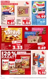 Gazetka promocyjna Kaufland - Prospekt - Gazetka - ważna od 20.03 do 20.03.2024 - strona 8 - produkty: angebot, bonbons, caramel, colorwaschmittel, creme, duplo, eis, ferrero, frucht, hanuta, haselnuss, mikado, Nimm 2, Nougatcreme, nuss, persil, schogetten, schoko, schokolade, storck, Ti, toffifee, vita, Vitamine, waschmittel, ZTE