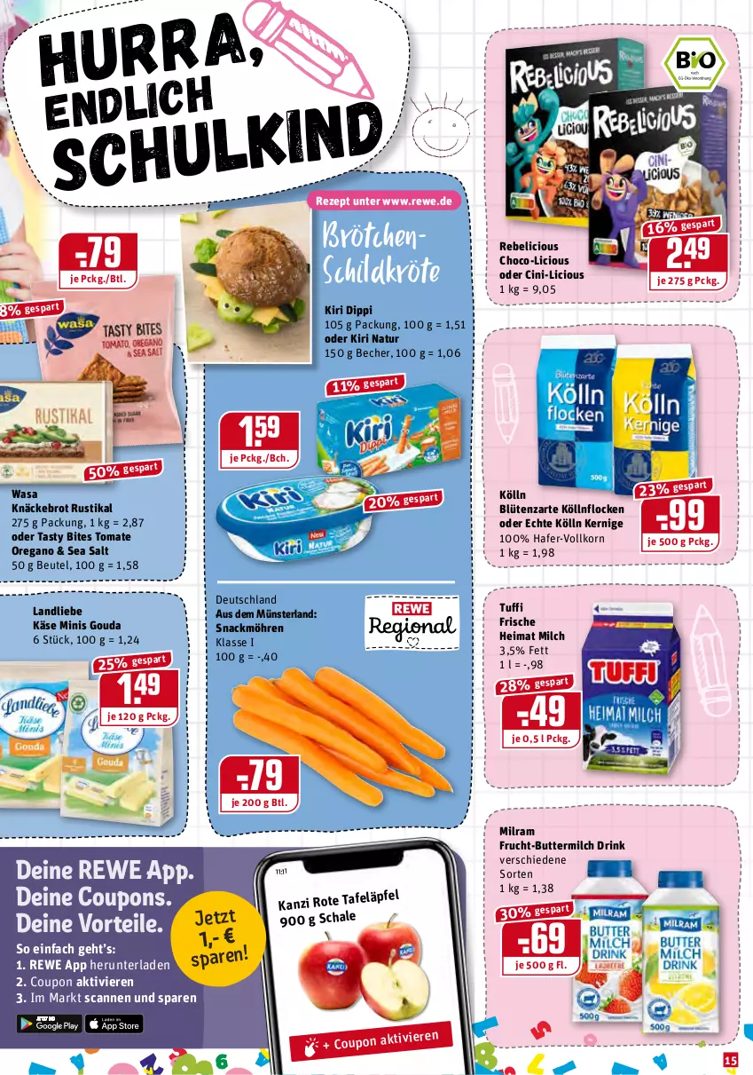 Aktueller Prospekt Rewe - Diese Woche im Angebot! - von 09.08 bis 14.08.2021 - strona 15