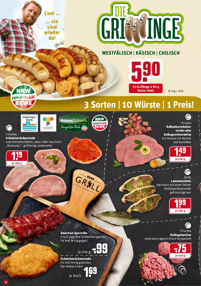 Aktueller Prospekt Rewe - Diese Woche im Angebot! - von 09.08 bis 14.08.2021 - strona 4