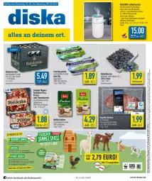 Gazetka promocyjna Diska - Prospekte - Gazetka - ważna od 08.10 do 08.10.2022 - strona 1 - produkty: aktionspreis, angebot, angebote, arla, Becher, beere, beeren, beko, bier, bio, deka, eis, flammkuchen, gin, Hefe, hefeweizen, heidelbeere, heidelbeeren, kaffee, kasseler, krone, kuchen, lamm, Luftbefeuchter, melitta, Ofen, original wagner, pizza, reis, salz, Schal, Schale, schlafzimmer, Schleich, steinofen, steinofen pizza, Ti, usb, wagner, wasser, wassertank