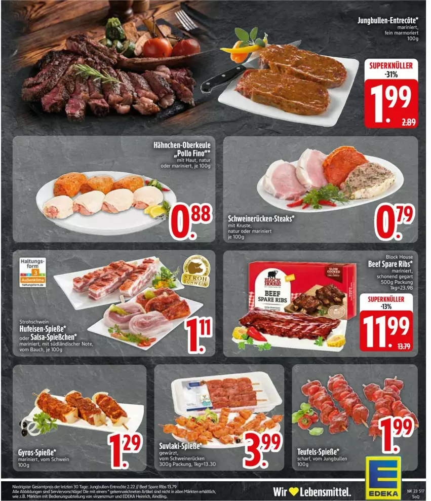 Aktueller Prospekt Edeka - Prospekte - von 02.06 bis 07.06.2025 - strona 19 - produkty: Abtei, deka, jungbullen, natur, Pollo Fino, schwein, schweine, schweinerücken, steak, steaks, Ti, wein, weine
