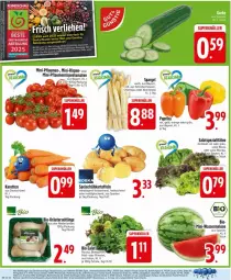 Gazetka promocyjna Edeka - Prospekte - Gazetka - ważna od 07.06 do 07.06.2025 - strona 8 - produkty: Abtei, auer, bio, blattspinat, cola, deka, eis, frucht, Frühkartoffeln, K2, karotten, kartoffel, kartoffeln, kräuter, Kräuterseitlinge, mehl, paprika, pflaume, pflaumen, rispentomaten, rucola, rum, salat, Schal, Schale, spargel, speisefrühkartoffeln, Spezi, spinat, Ti, tomate, tomaten
