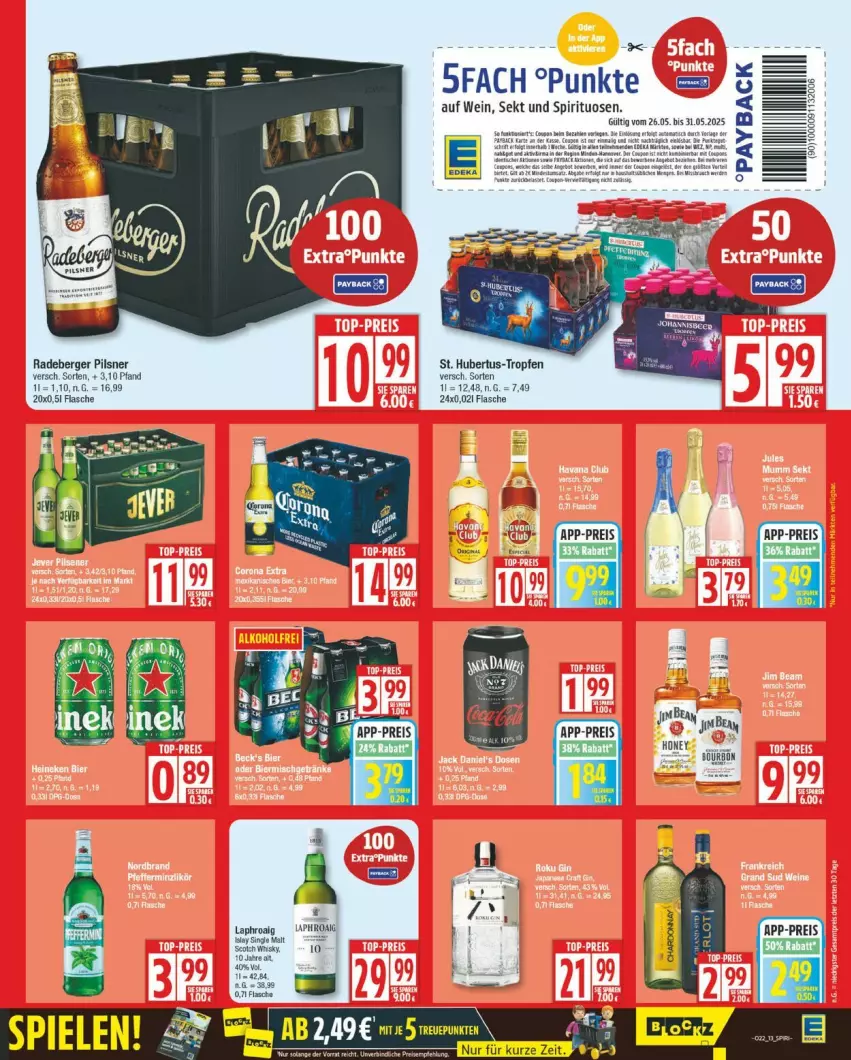 Aktueller Prospekt Edeka - Prospekte - von 26.05 bis 31.05.2025 - strona 13 - produkty: Berger, eis, flasche, islay single malt, laphroaig, pils, pilsner, radeberger, radeberger pilsner, reis, sekt, single malt, spirituosen, Ti, wein