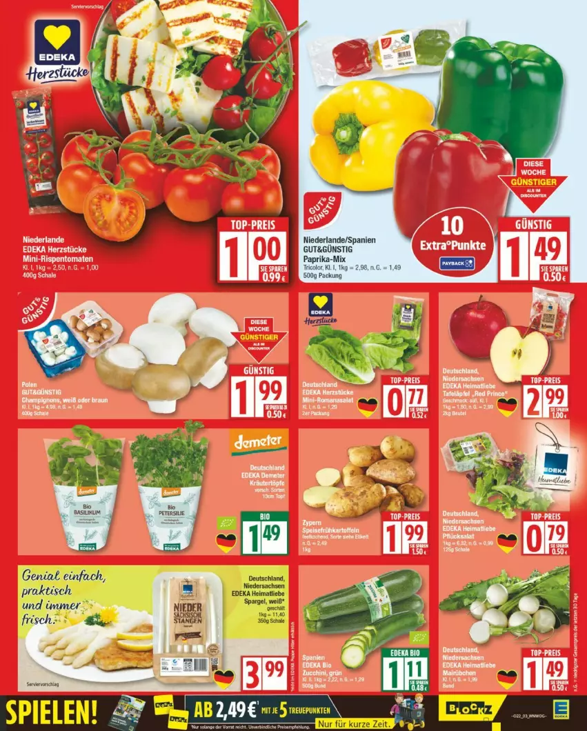 Aktueller Prospekt Edeka - Prospekte - von 26.05 bis 31.05.2025 - strona 3 - produkty: deka, paprika, sac, Ti