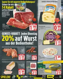 Gazetka promocyjna Edeka - Prospekte - Gazetka - ważna od 31.05 do 31.05.2025 - strona 5 - produkty: bett, burlander, eis, gin, HP, Käse, mac, milram, reis, schinken, schnittkäse, serrano, Ti, top-preis, wurst