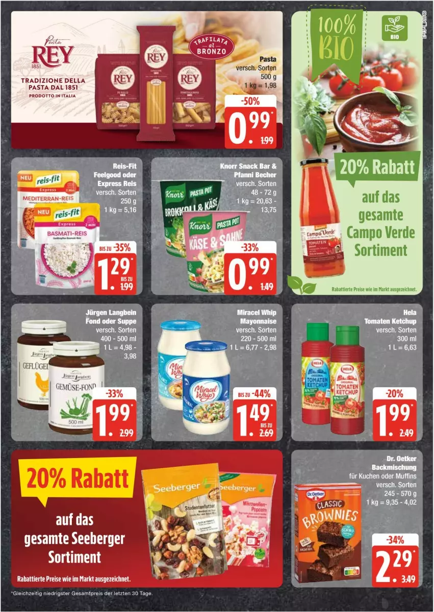 Aktueller Prospekt Edeka - Prospekte - von 11.11 bis 16.11.2024 - strona 13 - produkty: basmati, basmati-reis, Berger, dell, eis, Geflügel, pasta, reis, reis-fit, seeberger, Ti, ZTE