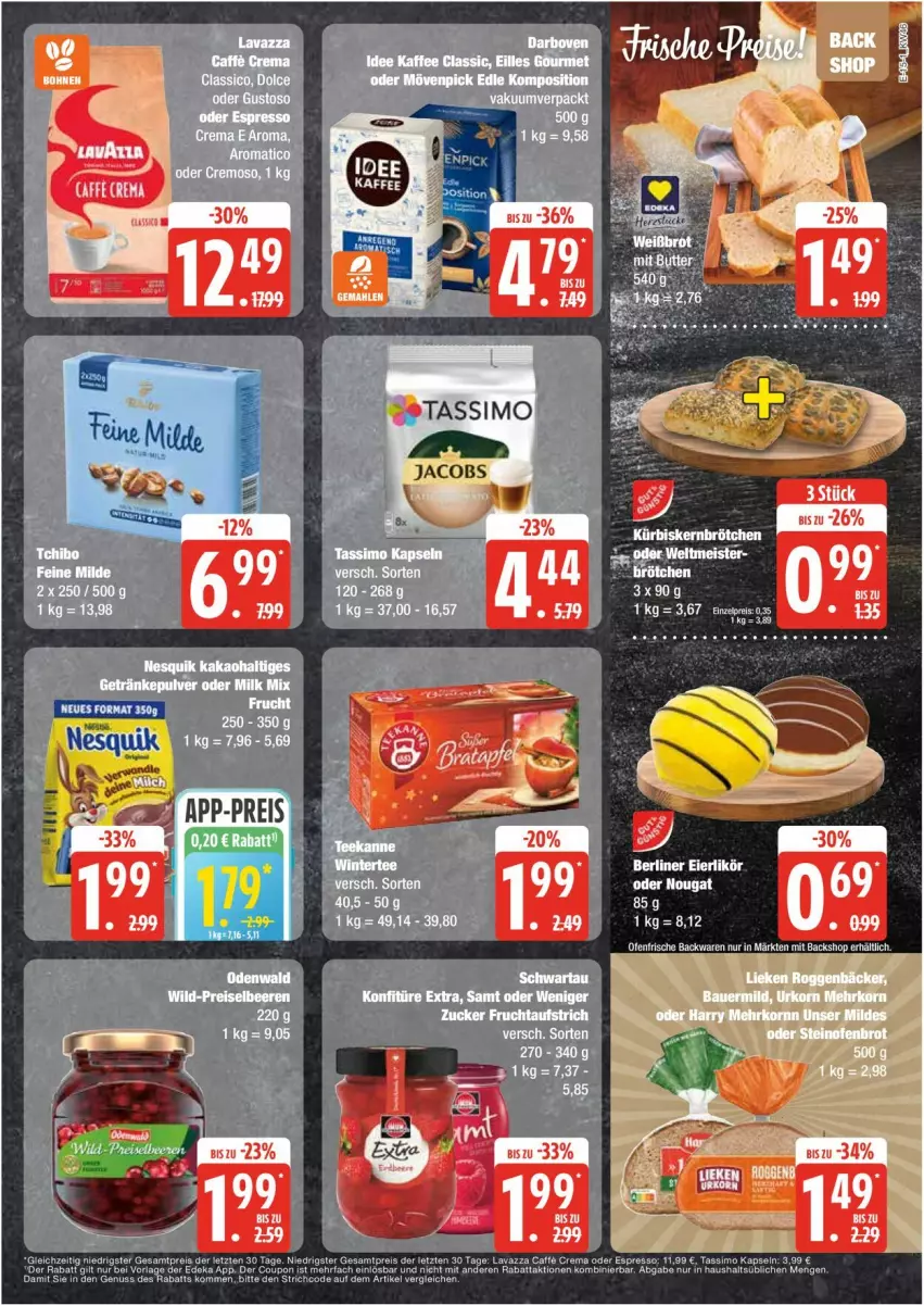 Aktueller Prospekt Edeka - Prospekte - von 11.11 bis 16.11.2024 - strona 15 - produkty: beere, beeren, berliner, eier, eierlikör, eis, getränk, getränke, getränkepulver, likör, odenwald, reis, tee, Wild