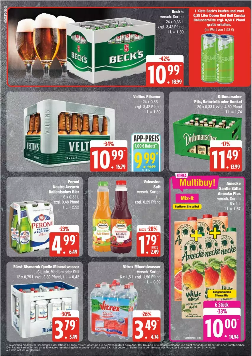 Aktueller Prospekt Edeka - Prospekte - von 11.11 bis 16.11.2024 - strona 18 - produkty: beck's, nuss, Roller, Ti