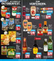 Gazetka promocyjna Hit - Prospekte - Gazetka - ważna od 03.09 do 03.09.2022 - strona 12 - produkty: bio, develey, eis, flasche, grill, grillsauce, kartoffel, Kartoffelpüree, ketchup, Knödel, Kühne, Leberknödel, maggi, meerrettich, monin, natives olivenöl, olive, oliven, olivenöl, olivenöl extra, püree, reis, Rettich, sauce, saucen, schamel, schlemmertöpfchen, senf, suppe, thomy, Ti, Töpfchen, würzsauce, würzsaucen, ZTE