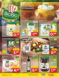 Gazetka promocyjna Netto Marken-Discount - Filial-Angebote - Gazetka - ważna od 20.05 do 20.05.2023 - strona 11 - produkty: angebot, auer, bestpreis, beutel, bio, dauertiefpreis, eis, feta, garnelen, grill, kartoffel, kartoffeln, kräuter, natives olivenöl, olive, oliven, olivenöl, quark, reis, rezept, rezepte, salat, salate, speisekartoffeln, Spezi, Ti, tiefpreis, veggie, ZTE