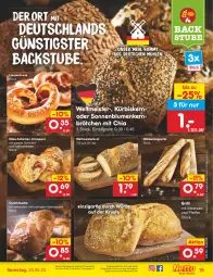 Gazetka promocyjna Netto Marken-Discount - Filial-Angebote - Gazetka - ważna od 20.05 do 20.05.2023 - strona 19 - produkty: angebot, backofen, baguette, bestpreis, blume, blumen, brot, brötchen, chia, Croissant, eis, grill, Käse, käsescheiben, Kürbis, meersalz, mehl, Meister, Ofen, pfeffer, quark, reis, salz, schinken, sonnenblume, sonnenblumen, speisequark, stube, Tasche, Ti, weltmeisterbrot, ZTE