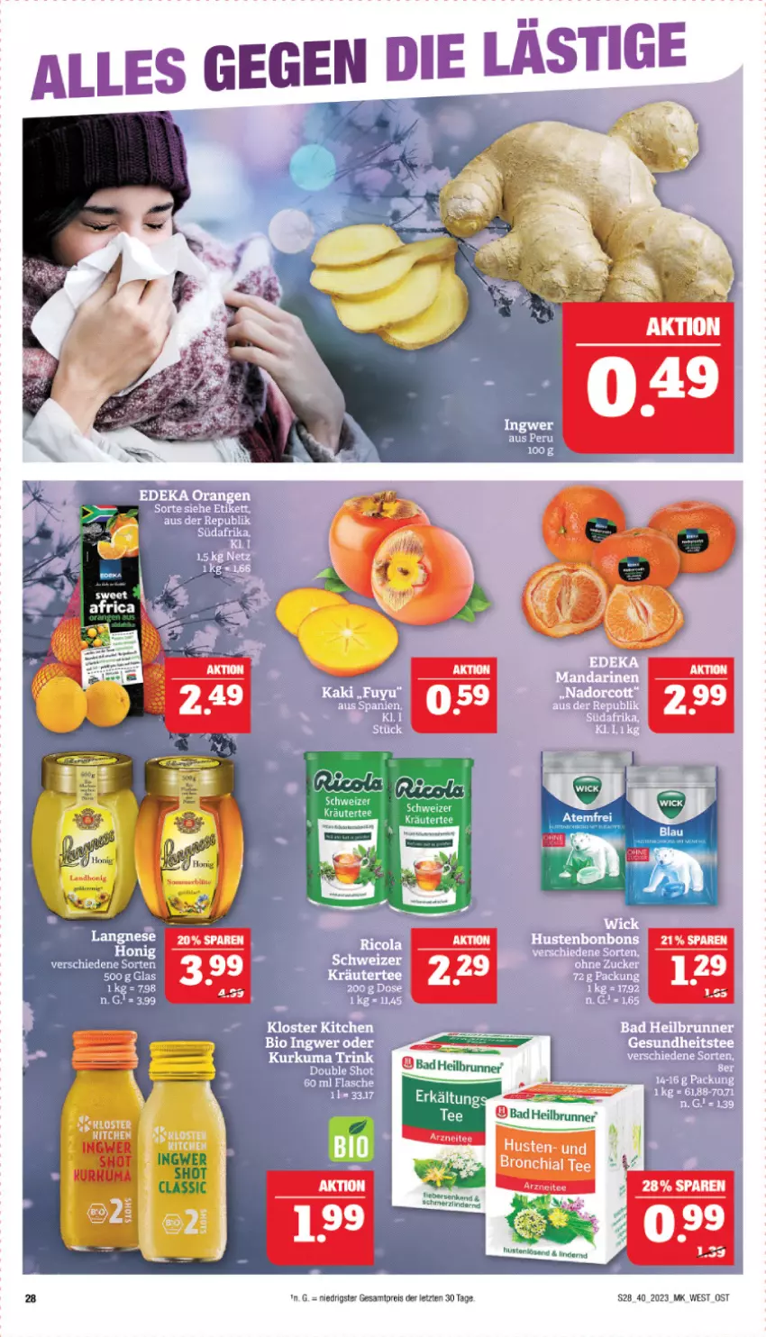 Aktueller Prospekt Marktkauf - Prospekt - von 01.10 bis 07.10.2023 - strona 28 - produkty: Bad, chia, cola, eis, kräuter, reis, tee, ZTE