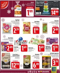 Gazetka promocyjna Edeka - Prospekte - Gazetka - ważna od 22.11 do 22.11.2025 - strona 17 - produkty: ACC, beere, beutel, bohne, bohnen, bohnenkaffee, Cap, cappuccino, cin, elle, erdbeere, espresso, frucht, haselnuss, Hefe, himbeer, himbeere, kaffee, kakao, kuchen, LG, Muffin, muffins, nuss, oder espresso, röstkaffee, schoko, schokolade, schüssel, tee, Ti, trommel, Zartbitterschokolade, zitrone