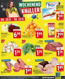 Gazetka promocyjna Edeka - Prospekte - Gazetka - ważna od 22.11 do 22.11.2025 - strona 28 - produkty: auer, braten, brokkoli, champignon, champignons, emmentaler, jungbullen, kirsch, mandarine, mandarinen, milch, milch-schnitte, rosen, Ti, wasser, wurst